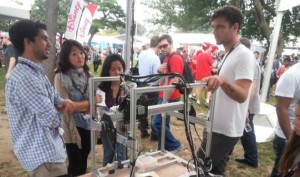 The OpenTrons open-source, liquid-handling robot built by Will Canine (a Genspace member). The robot---which won an Editor's Choice award from "Make:" Magazine at the World Maker Faire in Queens at the end of September---will be the focus of a Kickstarter campaign in November.